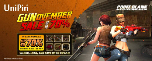 Lock, Load, and Save Up to 70%! GUNvember Sale Hadir di Point Blank!